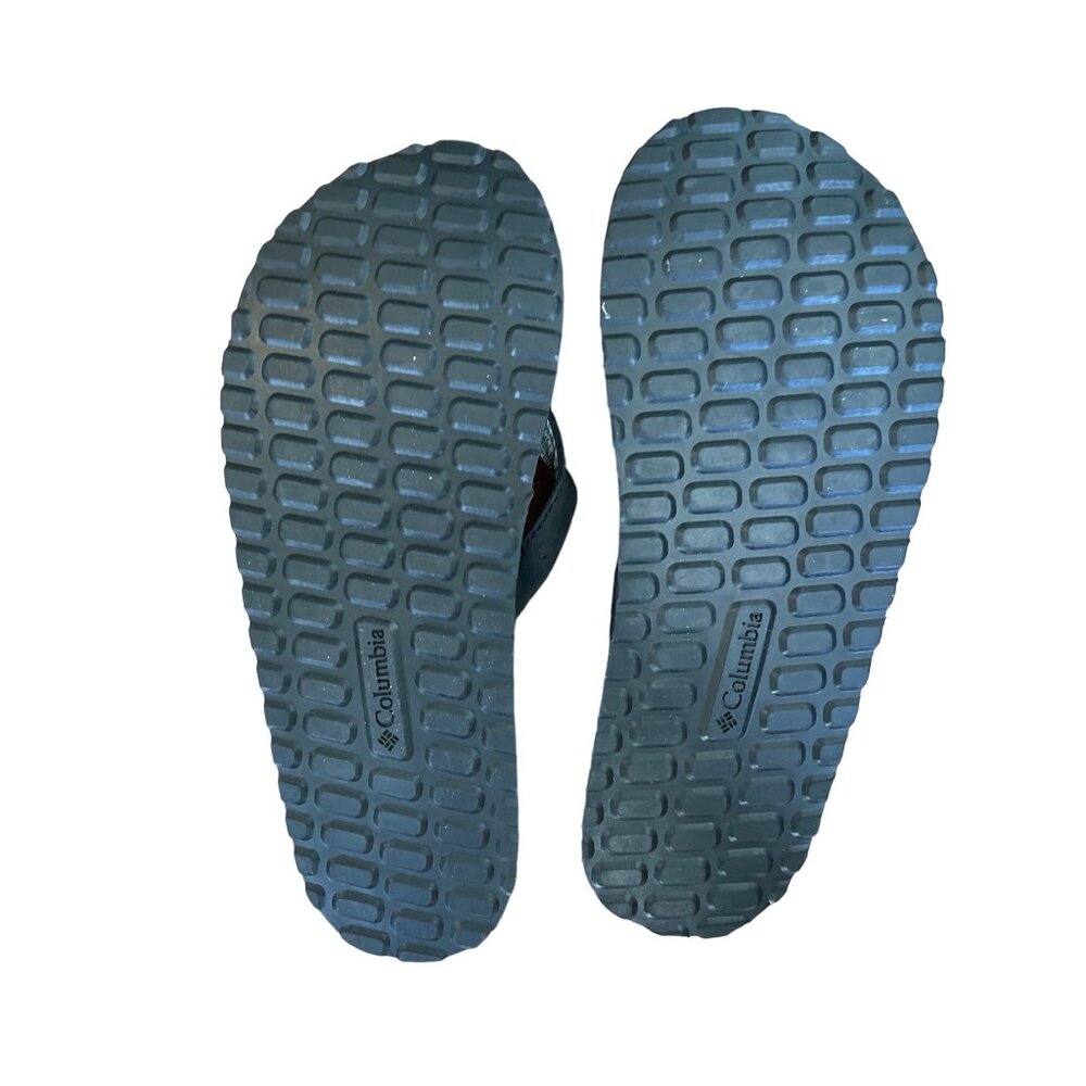 Columbia Women Leather Top Flip Flops Black Size 6 - Picture 2 of 7